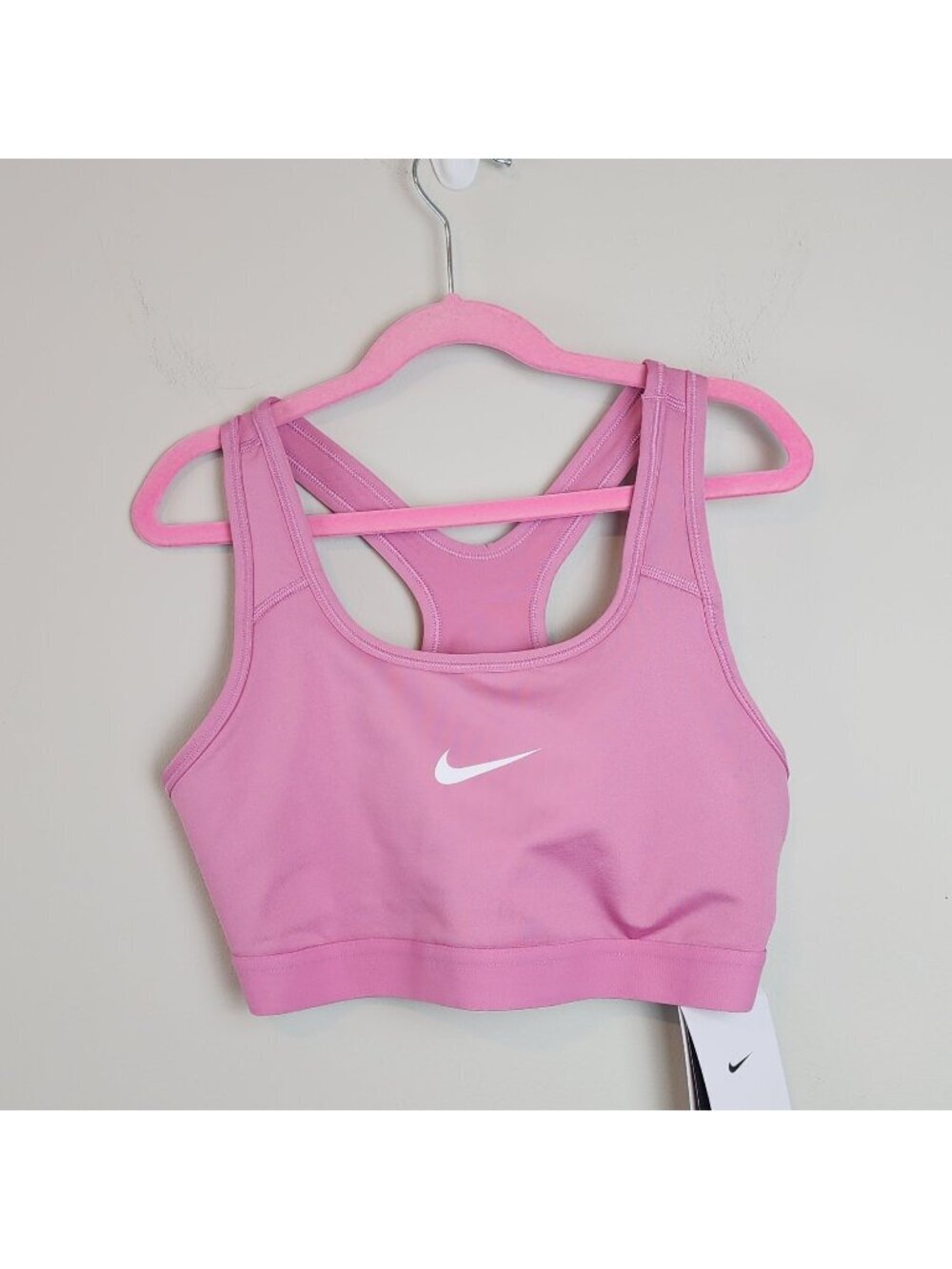 Nike Pro Dri Fit Kids Training Bra sz XL Pink activewear Performance New